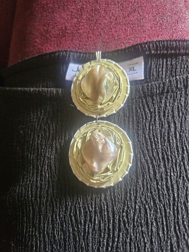 Ketten anhänger beige mit - "ketten-anhÄnger,