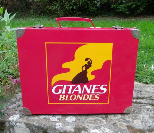 Vintage werbekoffer blonde - vintage,