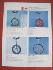 Orig. Prospekt Fahrrad-EINRAD  BOR YUEH INDUSTRIES Taiwan 4 verschiedene Modelle
