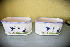 2X LUFTBEFEUCHTER-BLUMEN-KAKTUS-TOPF FENSTERBANK PORZELLANKERAMIK SONDEREDITION*