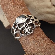 Totenkopf ring silber - ring,