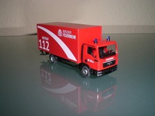 Wiking MAN TGL LKW mit Kofferaufbau Berliner Feuerwehr Interschutz Sondermodell