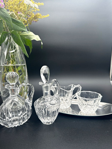 Kristallglas set essig öl - kristallglas,
