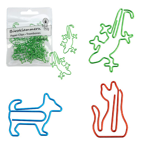 Tierfiguren büroklammern - tierfiguren, in