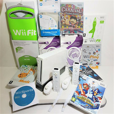 Sehr guter Zustand Wii KONSOLENPAKET = JUNGEN/MÄDCHEN + FAMILIENSPIELE = FIT BALANCE BOARD = YOGA = SPORT