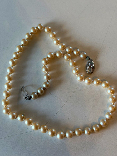 Perlenkette mit 835er - mit,