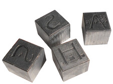 4 Stück, Buchstaben. 2 x S, 1