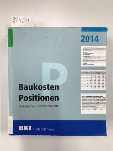 Baukosten positionen 2014 - baukosten,