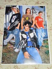 Tokio Hotel A4 Repro-Autogrammkarte Bill Kaulitz Tom Kaulitz Gustav Georg
