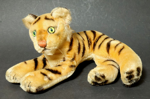 Alter liegender steiff tiger - alter,