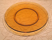 Platzteller Glas, gelb von