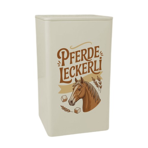 Pferde leckerli dose 900ml - dose, mit