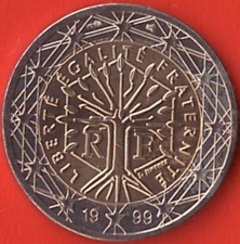 Frankreich - 2 Euro-Kursmünze - 1999 -  stilisierter Baum im Sechseck