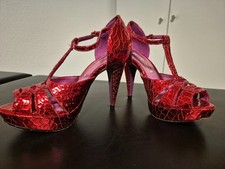 high heels plateau peeptoes