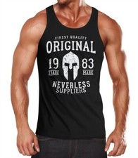 Herren Tank-Top Original Gladiator Sparta Helm Athletic Vintage Muskelshirt