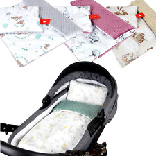 BABYLUX Babydecke MINKY 2tlg Set Kuscheldecke Decke 75 x 60cm KISSEN Kinderwagen