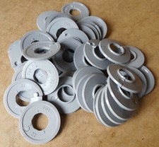 Heizungsrohr Rosette, Ø 22mm,grau Heizrohr-Abdeckung Abdeckrosette Rohrabdeckung