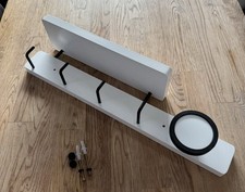 Jacken / Schlüssel Wand Regal Weiß 