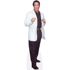Sylvester Stallone (White Jacket) Pappaufsteller lebensgross