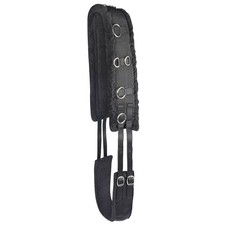 Waldhausen Schwarz WB Longiergurt Teddyfleece