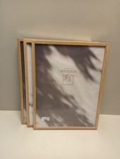 Bilderrahmen 30x40cm Holz Holzrahmen 3er Set Eiche Fotorahmen MDF Rahmen Natur