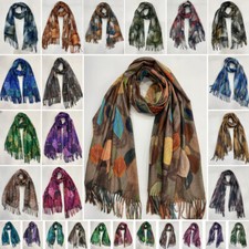 52 Designs sehr weicher Damen Winterschal Stola Web Tuch Blätter  Katze Dackel