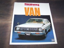TOPRARITÄT Herrlicher Prestige Prospekt Datsun Sunny Van von 1978 !!!