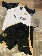 Chelsea Nike weiß Fußball Dri Fit Trikot Erwachsene Set - Medium - neu