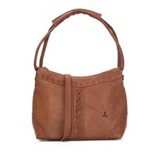 Leder Schultertasche braun 26