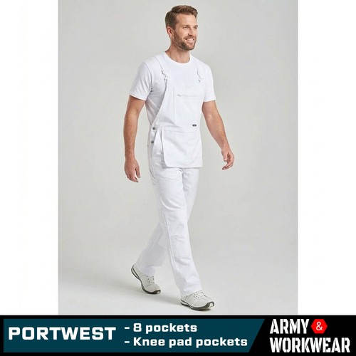 Portwest s810 dungarees - s810, white
