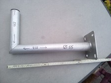 Wandhalter Satellitenschüssel Antennenhalterung Alu  L Form 45 cm D55 mm