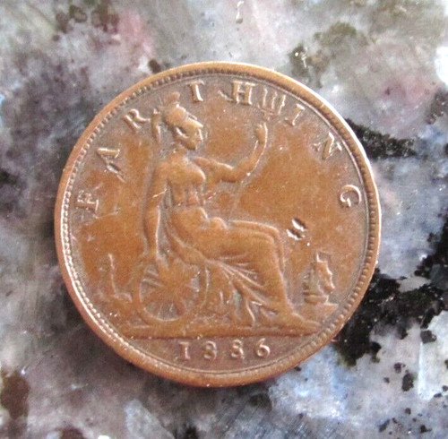 Victoria 1886 bronze - 1886, farthing