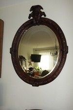 Barock Wand Spiegel Frankreich Holz geschnitzt