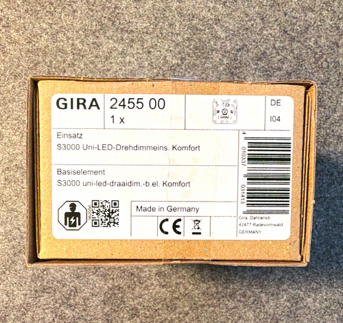 Gira s3000 uni led - uni-led, drehdimmer