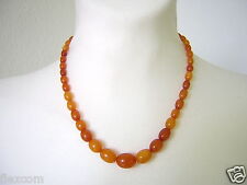 Antike Bernstein Kette Oliven