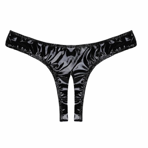 Damen wetlook leder slip - wetlook,