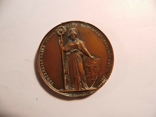 Kupfer medaille zur 1000 - medaille,