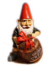 Karlsberg HANSI URPILS Zwerg mit Fass - Original SAMMLERSTÜCK! ANTIK! (OVP!) 