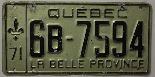 Kanada nummernschild quebec - kanada,