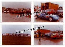 4 Farbfotos vom Flugplatzrennen in Kaufbeuren - 1971 - Tourenwagen, GT