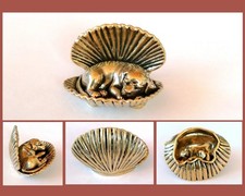 Messing Figur 'Schlafender