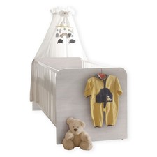 Babybett pinie weiß - babybett,