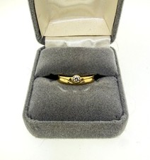 14K Gold Diamant Solitär Ring