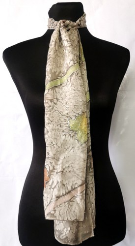 Vtg seidentuch silk scarf - vtg,