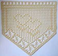 Häkelgardine Handarbeit