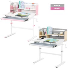 JOYLDIAS Höhenverstellbarer Kinderschreibtisch, Studiertisch für Kinder 2 Farbe