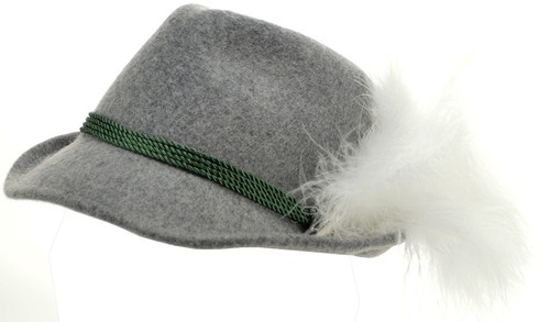 Trachtenhut grau mit