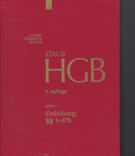 Staub kommentar hgb band - staub,