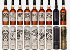 Game of Thrones Whisky-Set. Alle 9 Flaschen ungeöffnet und originalverpackt