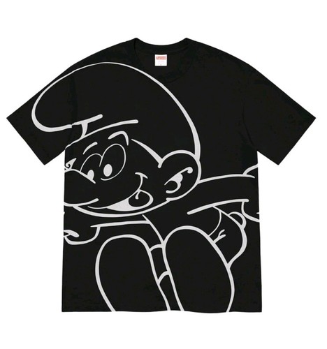Supreme smurfs black tshirt - supreme,